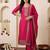 Women Ethnic Motifs Embroidered Regular Chanderi Cotton Kurta with Trousers & With Dupatta