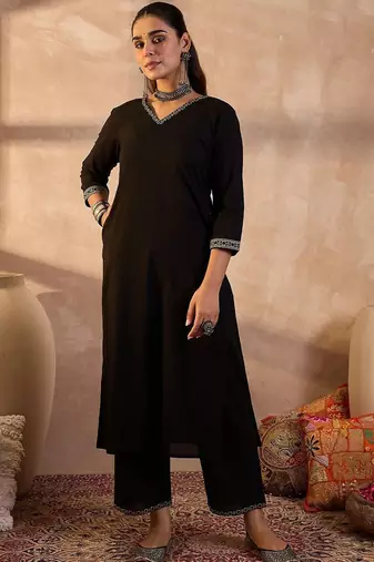 Women Ethnic Motifs Embroidered Pure Cotton Kurta with Trousers & Dupatta