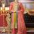 Ethnic Motifs Embroidered Panelled Sequinned A-Line Kurta With Palazzos & Dupatta