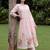 Women Floral Printed Pleated Thread Work Pure Cotton Kurta with Trousers