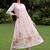 Women Floral Printed Pleated Thread Work Pure Cotton Kurta with Trousers