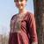 Women Ethnic Motifs Embroidered Regular Thread Work  Cotton Kurta with Trousers & With Dupatta
