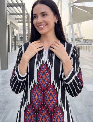Women Printed Regular  Cotton Kurta with Palazzos 2
