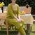 Women Ethnic Motifs Embroidered Regular Thread Work Cotton Kurta Trousers