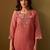 Women Floral Embroidered Regular Thread Work Kurta with Trousers & With Dupatta