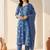 Women Floral Printed Regular Mirror Work Kurta with Trousers & With Dupatta