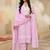 Women Embroidered Regular Chikankari  Cotton Kurta with Trousers & With Dupatta
