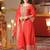 Ethnic Motifs Embroidered Zari A-Line Kurta With Trousers & Dupatta