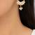 Pearls baali freshwater pearl cluster hoop earrings, gold tone