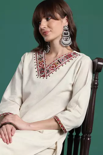 Ethnic Motifs Embroidered Kurta with Palazzos
