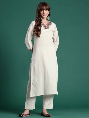 Ethnic Motifs Embroidered Kurta with Palazzos 4