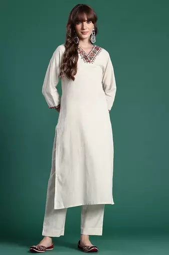 Ethnic Motifs Embroidered Kurta with Palazzos