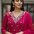 Women Ethnic Motifs Printed Panelled Thread Work Kurta with Trousers & With Dupatta