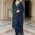 Women Bandhani Printed Regular Thread Work Kurta with Trousers & With Dupatta