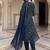 Women Bandhani Printed Regular Thread Work Kurta with Trousers & With Dupatta