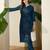 Women  Cotton Floral Embroidered Regular Thread Work Kurta With Trousers