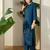 Women  Cotton Floral Embroidered Regular Thread Work Kurta With Trousers