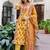 Women Printed Panelled Sequinned  Cotton Kurta with Trousers & With Dupatta