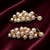Freshwater pearl cluster drop earrings with gold-tone setting