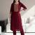 Women Ethnic Motifs Embroidered Regular Thread Work Kurta with Trousers