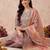 Women Floral Embroidered Regular Mirror Work Kurta with Trousers & With Dupatta