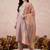 Women Floral Embroidered Regular Mirror Work Kurta with Trousers & With Dupatta