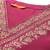 Plus Size Pink Embroidered Straight Kurta Salwar With Dupatta Set