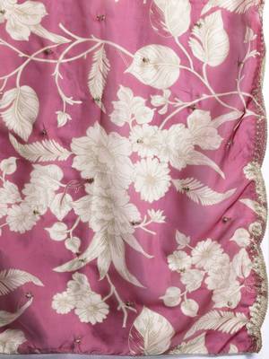 Plus Size Pink Embroidered Straight Kurta Salwar With Dupatta Set 4