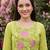 Women Floral Embroidered Empire Thread Work  Cotton Kurta with Trousers & With Dupatta
