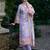 Women Floral Printed Regular Thread Work Linen Kurta with Trousers & With Dupatta