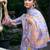 Women Floral Printed Regular Thread Work Linen Kurta with Trousers & With Dupatta