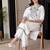 Women Ethnic Motifs Embroidered Regular Thread Work  Cotton Kurta with Trousers