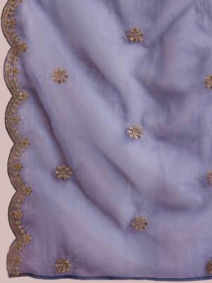 Women Floral Embroidered Regular Kurta with Trousers & With Dupatta 5