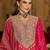 Floral Embroidered V-Neck A-Line Kurta With Trousers & Dupatta