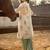 Floral Printed Shirt Collar  Cotton A-Line Kurta With Trouser