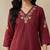 Women Ethnic Motifs Embroidered Regular Thread Work  Cotton Kurta with Trousers