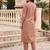 Women Ethnic Motifs Embroidered Regular Thread Work  Cotton Kurta with Trousers