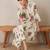 Floral Printed  Cotton Shirt Collar A-Line Kurta With Palazzos