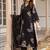 Women Floral Embroidered Regular Thread Work  Cotton Kurta with Trousers & With Dupatta