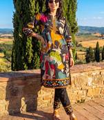 Women Ethnic Motifs Printed Regular  Cotton Kurta with Trousers