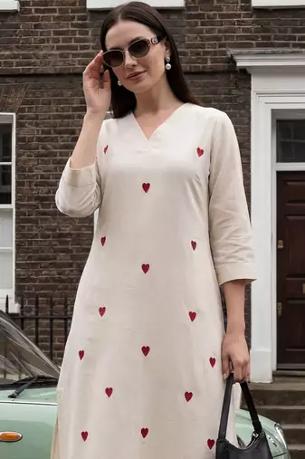 Women Ethnic Motifs Embroidered Regular Thread Work Kurta with Palazzos