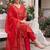 Women Ethnic Motifs Printed Angrakha  Cotton Kurta with Trousers & With Dupatta