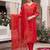 Women Ethnic Motifs Printed Angrakha  Cotton Kurta with Trousers & With Dupatta