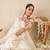 Floral Embroidered Round Neck Kurta With Trousers & Dupatta