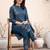 Women Floral Printed Regular  Cotton Kurta with Trousers