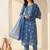 Women Floral Printed Regular Thread Work Kurta with Trousers & With Dupatta