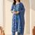 Women Floral Printed Regular Thread Work Kurta with Trousers & With Dupatta