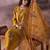 Ethnic Motifs Printed Straight Thread Work Kurta With Trousers & Dupatta
