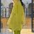 Ethnic Motifs Embroidered Regular Zari Straight Kurta With Trousers & Dupatta