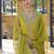 Ethnic Motifs Embroidered Regular Zari Straight Kurta With Trousers & Dupatta